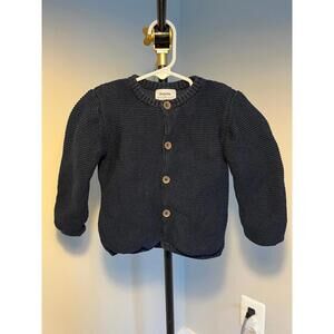 Lupilu Pure Collection Navy Cardigan, 100% Cotton